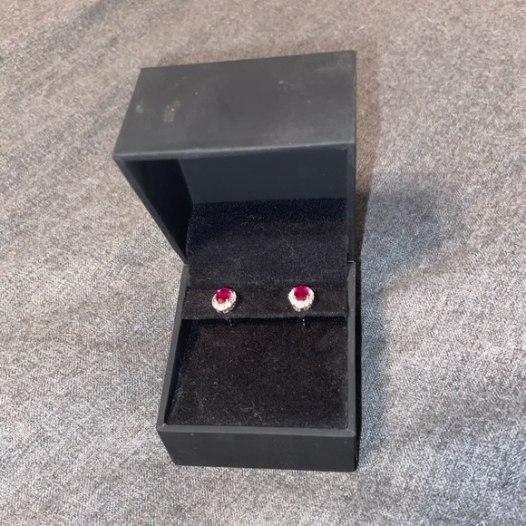 Kay Jewelers Jewelry Kay Jewelers Ruby Red Earrings Poshmark